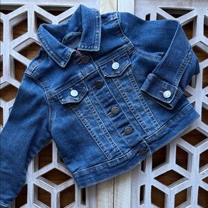 The Children's Place Dark Blue Denim Jean Jacket for Kids
